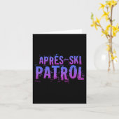 Retro 80s Apres Ski Patrol Vintage  カード (黄色い花)