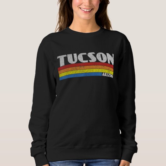 Retro 80s Arizona AZ Souvenir Tucson スウェットシャツ (正面)