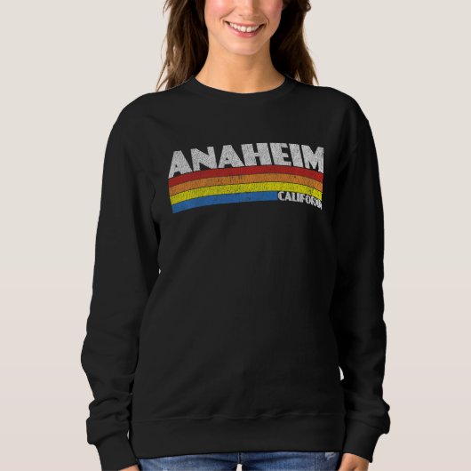 Retro 80s California CA Souvenir Anaheim   スウェットシャツ (正面)