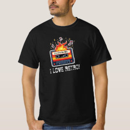 Retro 80s Cassette Tape T-Shirt – I Love Retro Tシャツ