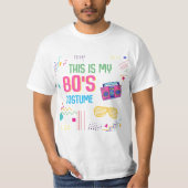 Retro 80s Costume Roller Skating Disco 1980s  Tシャツ (正面)