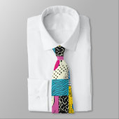 Retro 80s Custom Tie – Elegant Fashion ネクタイ (タイ)