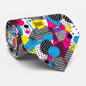 Retro 80s Custom Tie – Elegant Fashion ネクタイ (ロール)