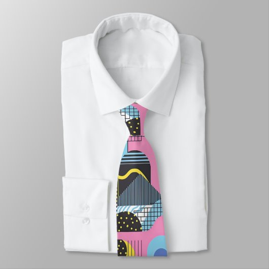 Retro 80s Custom Tie – Elegant Fashion ネクタイ (タイ)