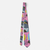 Retro 80s Custom Tie – Elegant Fashion ネクタイ (裏面)