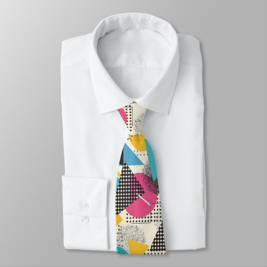 Retro 80s Custom Tie – Elegant Fashion ネクタイ (タイ)