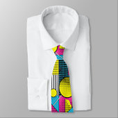 Retro 80s Custom Tie – Elegant Fashion ネクタイ (タイ)