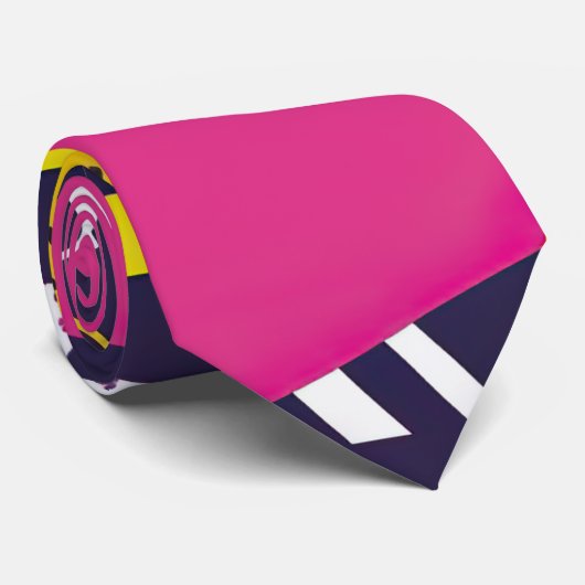 Retro 80s Custom Tie – Elegant Fashion ネクタイ (ロール)