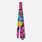 Retro 80s Custom Tie – Elegant Fashion ネクタイ (裏面)