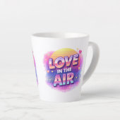  Retro 80's Love In The Air Valentine Lover Candle カフェラテマグ (右アングル)