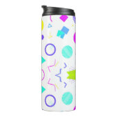 Retro 80s Memphis Geometric Pattern タンブラー (回転右)