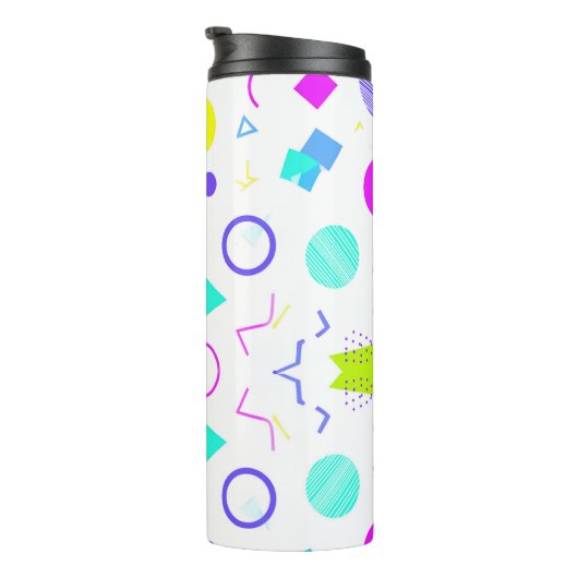 Retro 80s Memphis Geometric Pattern タンブラー (回転右)