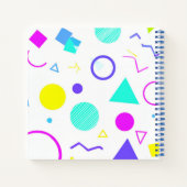 Retro 80s Memphis Geometric Pattern ノートブック (裏面)