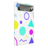 Retro 80s Memphis Geometric Pattern ミニクリップボード (アングル)