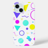 Retro 80s Memphis Geometric Pattern Case-Mate iPhoneケース (裏面)