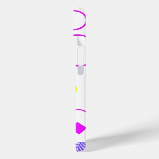 Retro 80s Memphis Geometric Pattern Case-Mate iPhoneケース (裏面 / 左)