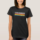 Retro 80s Mississippi MS Souvenir Columbus   Tシャツ (正面)