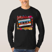 Retro 80s Music Cassette Tape Throwback Tシャツ (正面)