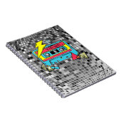 Retro 80s Neon Cassette Pop Notebook ノートブック (右側)