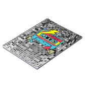 Retro 80s Neon Cassette Pop Notebook ノートブック (左側)
