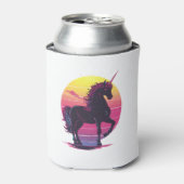 Retro 80s Neon Unicorn (1) 缶クーラー (缶正面)