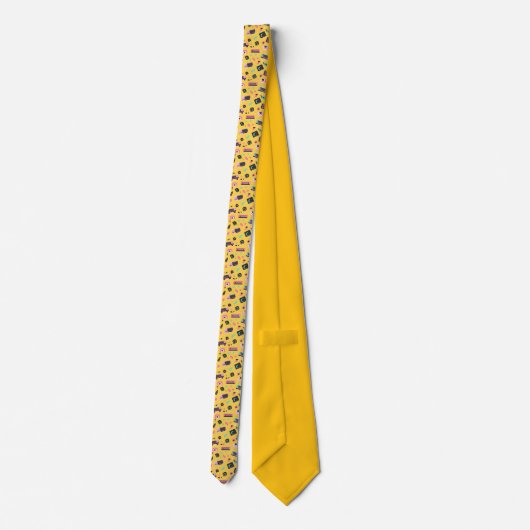 Retro 80s Pop Culture Custom Necktie ネクタイ (裏面)