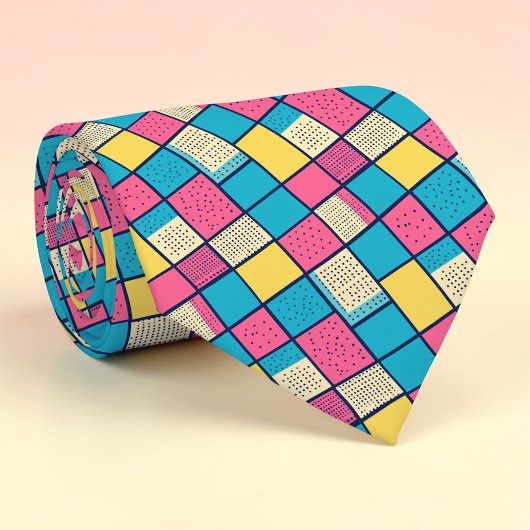 Retro 80s Pop Culture Custom Necktie ネクタイ