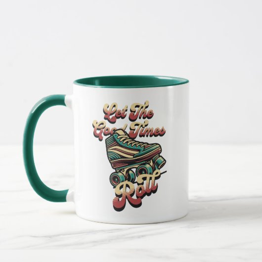 Retro 80s Rollerskate Coffee Mug マグカップ (左)