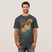 Retro 80s-style waterpark BANZAI ORLANDO, FLORIDA Tシャツ (正面フル)