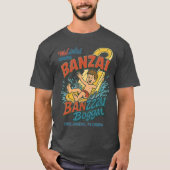 Retro 80s-style waterpark BANZAI ORLANDO, FLORIDA Tシャツ (正面)