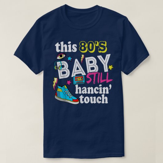 Retro 80s Vibe Music Radio Sneaker 80s Theme Party Tシャツ (デザイン正面)