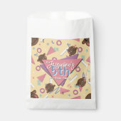 Retro 80's Yellow Baby Hippo Birthday フェイバーバッグ (正面)