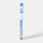 Retro 90s Aesthetic Anime Cityscape - Lo-Fi Night  iPhoneケース (右側面)