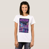 Retro 90s City Pop Night: Neon Tokyo & Osaka Rain Tシャツ (正面フル)