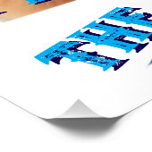 Retro 90s Golden Retriever Mascot Custom Gifts ポスター (コーナー)