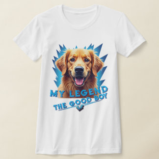Retro 90s Golden Retriever Mascot Custom Gifts Tシャツ