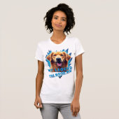Retro 90s Golden Retriever Mascot Custom Gifts Tシャツ (正面フル)