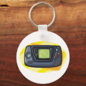 Retro 90s Handheld Game Console Gamer キーホルダー (裏面)