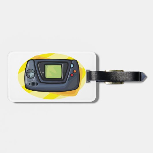 Retro 90s Handheld Game Console Gamer ラゲッジタグ (裏面横)