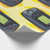 Retro 90s Handheld Game Console Gamer ラッピングペーパー (角)