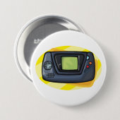 Retro 90s Handheld Game Console Gamer 缶バッジ (正面&裏面)