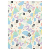 Retro 90s Memphis Aesthetic Pattern クリップボード (裏面)