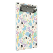 Retro 90s Memphis Aesthetic Pattern ミニクリップボード (アングル)