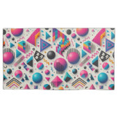 Retro 90s Memphis Geometric Neon Bold Pillowcase 枕カバー (正面左)