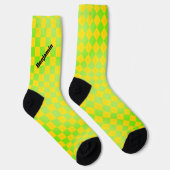 Retro 90s Mismatched Checkerboard Odd Socks ソックス (右)