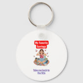 `Retro 90s Nostalgia Girl Aesthetic キーホルダー (裏面)