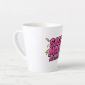 Retro 90s "Sass Mode Activated" カフェラテマグ (左アングル)