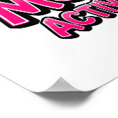 Retro 90s "Sass Mode Activated" ポスター (角)