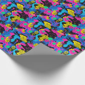 Retro 90s tiled pattern party  ラッピングペーパー (角)