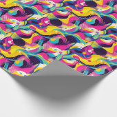 Retro 90s tiled pattern party  ラッピングペーパー (角)